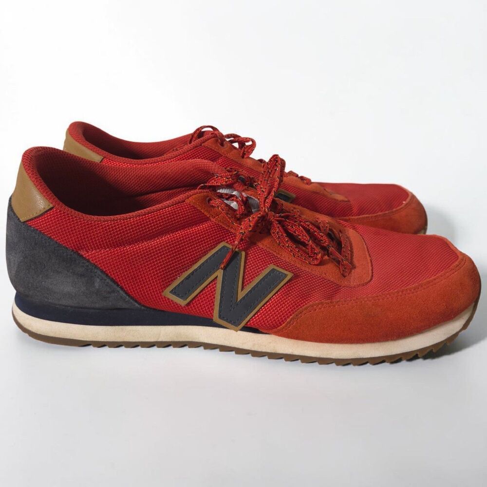 New Balance 501 Classics 13 Mens Retro Ripple Sole Red Navy Sneakers MZ501WXA